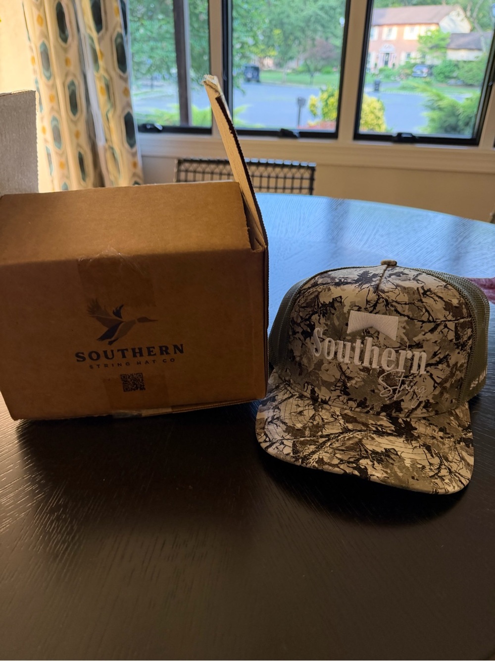 Men's Camouflage Trucker Hat - Gray
